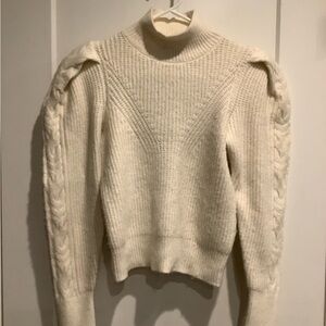 Express Cream TurtleNeck Sweater